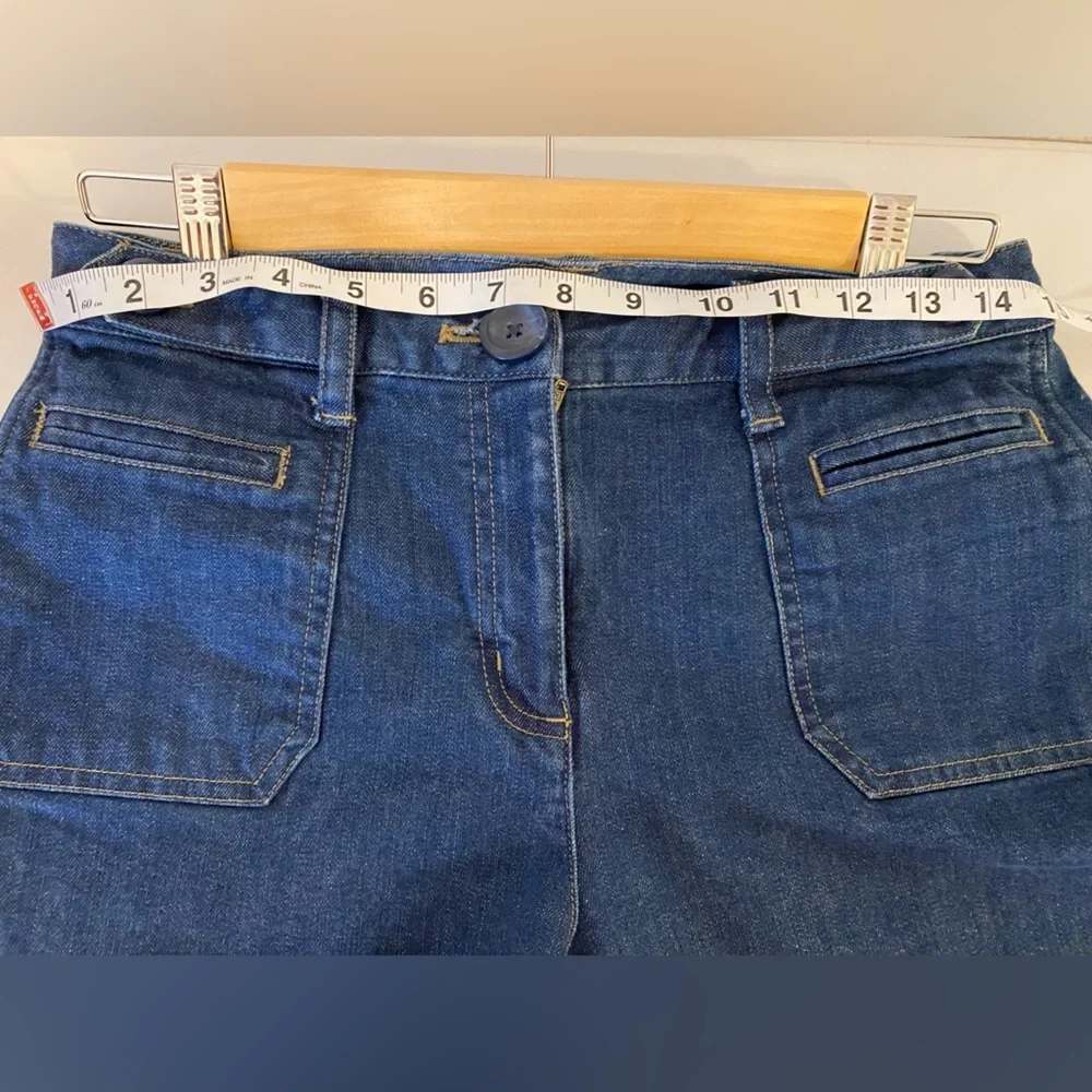 Talbots Women's Blue Denim Stretch Capri Jeans